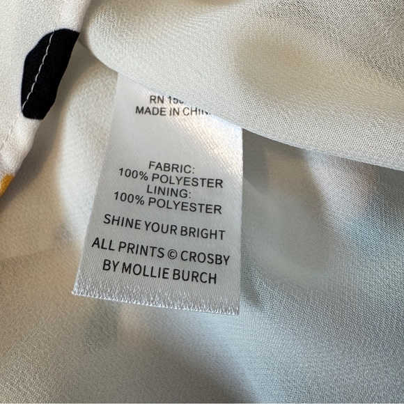 Crosby by Mollie Burch Medium Otto Floral Lillies Mini DRESS Beach Tropical - Picture 7 of 7